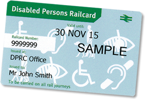 Disabled railcard